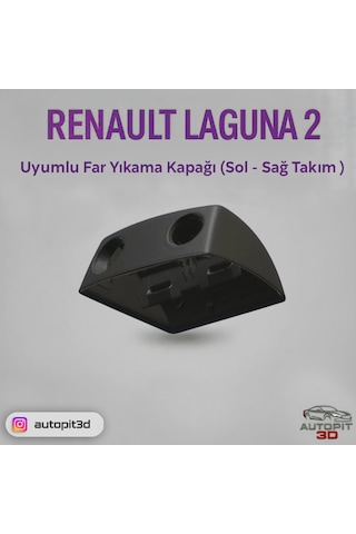 Autopit 3d Renault Laguna 2 Uyumlu Far Yıkama Kapağı