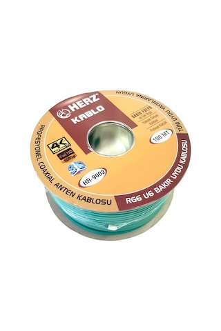 Rg6u6 Anten Kablosu 100 Mt. Yeşil