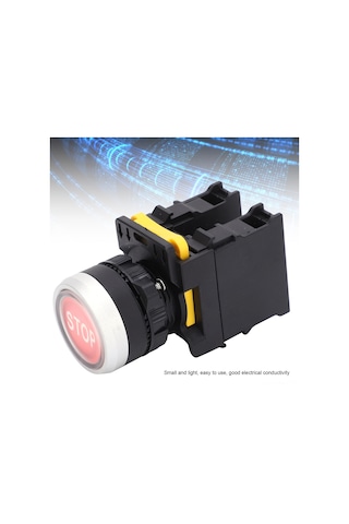 Honmex Ac220v 10a Su Geçirmez Acil Durdurma Düğmesi, Abs Malzeme, Toz Ve Darbe Dayanıklı, Otomatik Sıfırlama