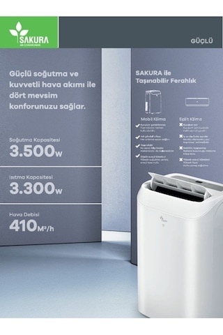 Sakura SAC 12 MB 12000 BTU Mobil Klima