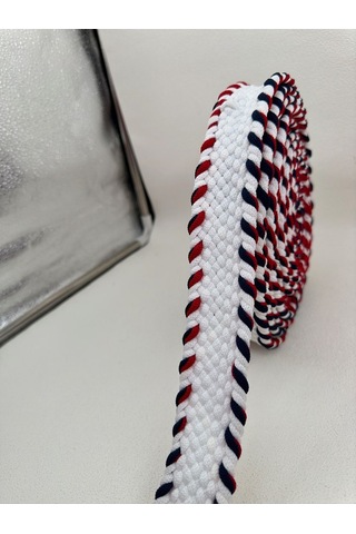 Paşateks 4 Cm Örme Kemer Şerit-1 Metre Çantalarda,kemer Olarak Kullanılmaktadır -beyaz