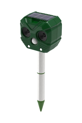 Vkemall Güneş Enerjili Ultrasonik Hayvan Kovucu, Led Işık Ve Kızılötesi Algılama İle Bahçe, Bahçe Ve Aile Güvenliğini Koru Yeşil