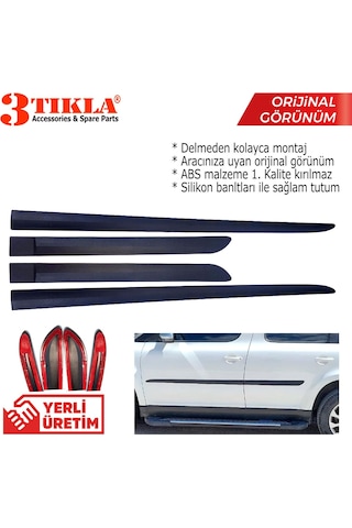 Ford B-max Kırılmaz Abs Yan Kapı Koruma Çıtası Siyah 1. Kalite Yerli