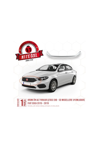 intakrom Fiat Egea Krom Ön Alt Panjur Çıtası - 2015 - 2020 - Hb - Sd