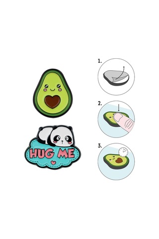 Legami Metal Sticker Seti Avokado-Panda K088499