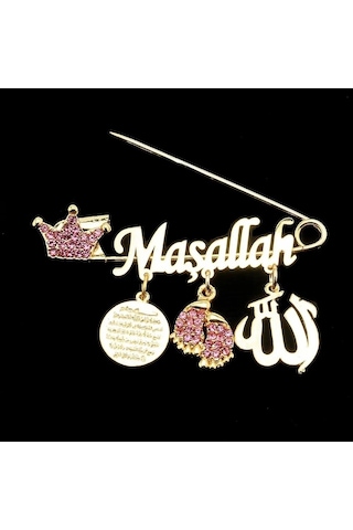 Maşallah Yazılı Bebek Yaka İğnesi 31