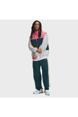 Under Armour Icon Woven Track Erkek Yeşil Polo Yaka Tişört