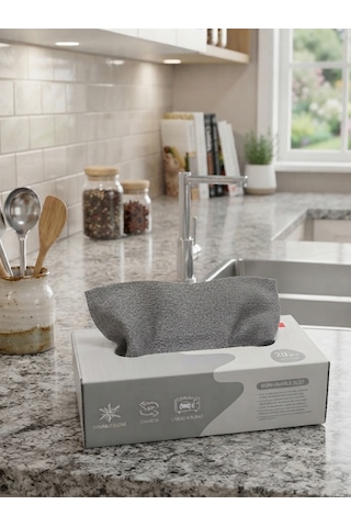 Mucit Home Yıka Kullan 20 Adet Mikrofiber Kutulu Temizlik Bezi Süper Emici Kullan At Toz Bezi Pembe