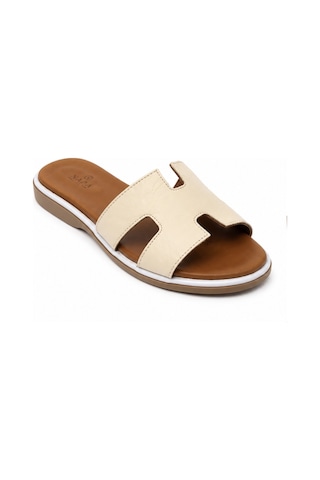 N Napa Shoe Np.1202.bej Deri Terlik