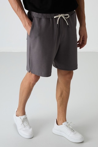 Air Jones Tommy Life Koyu Gri Pamuklu Kalın Yumuşak Dokulu Comfort Fit Basic Erkek Şort - 81274 Koyu Gri