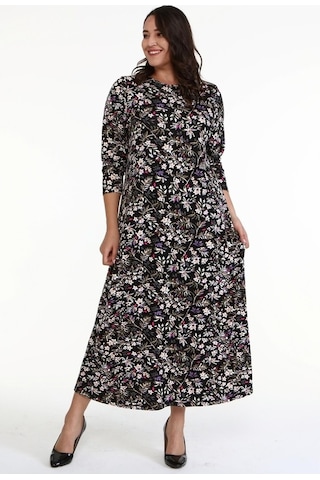 Çiçekli Penye Elbise