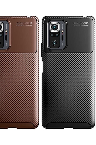 Xiaomi Redmi Note 10 Pro Kılıf Zore Negro Silikon Kapak Siyah
