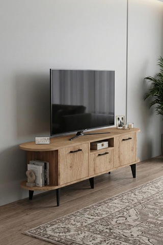 Mira Tv Sehpası Suntalam Bej 160x35 Cm Çok Renkli