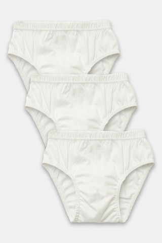 Natuline Erkek Çocuk Slip Organik Pamuk Penye 3'lü Paket Beyaz