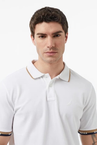Nautica Erkek Beyaz Regular Fit Polo Yaka T-shirt-14602