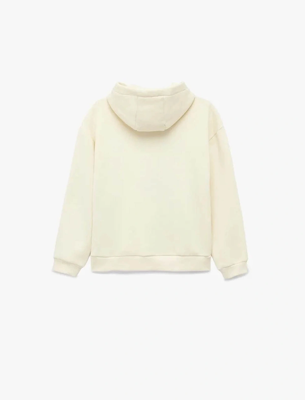 Koton Ayıcık Baskı Detaylı Oversize Kapşonlu Bej Kız Çocuk Sweatshirt 6wkg10206ak Bej
