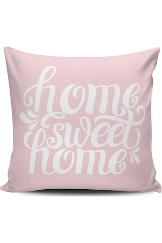 Kırlent Dünyası Home Sweet Home Dijital Baskılı Kırlent Kılıfı (387635462)