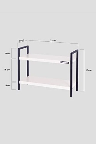 Mudesa Mdsmur0002 Metal Masa Tezgah Üstü Düzenleyici Organizer Banyo Mutfak Rafı Kitaplık Baharatlık Çok Renkli