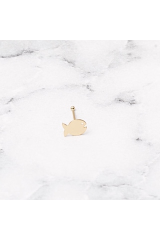 Bilezikci Balık 14 Ayar Altın Hızma Hz7037 Sarı