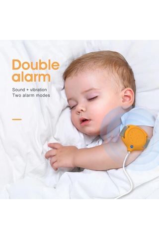 GubisiStore Turuncu Kablolu Bebek Yatak Islatma Alarmı