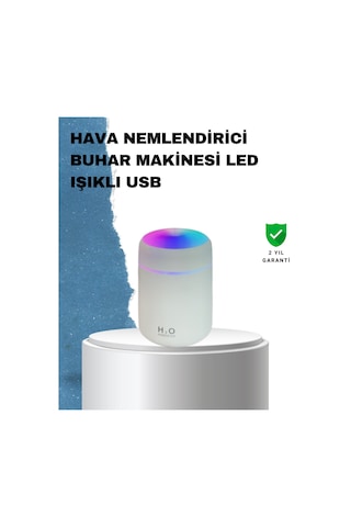 Abs Gövdeli 300ml Usb Nemlendirici Beyaz, Gri, Pembe Renk Renkli