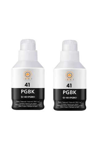 Gı-41 Uyumlu Siyah Mürekkep 2'li Set G1420 G1430 G2420 G2430 G2460 G2470 G3420 G3460 2x135ml