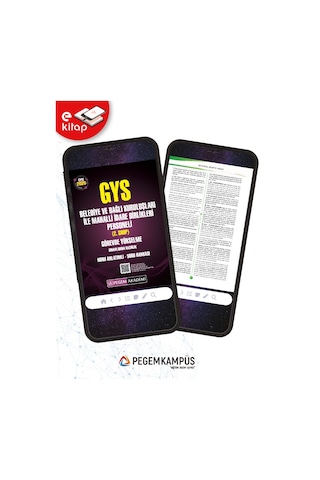 2026 Gys Belediye Ve Bağlı Kuruluşları İle Mahalli İdare Birlikleri Personeli 2. Grup Görevde Yükselme Sınavlarına Hazırlık Konu Anlatımlı Soru Bankası E-kitap