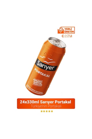 Sarıyer Portakal Aromalı Gazoz 24 x 330 ML