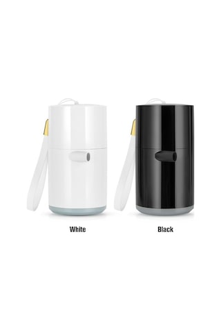 Pazly Beyaz Işıklı Mini Hava Pompası 1400mah Şarj Edilebilir, Kablosuz Şişirme Pompası Beyaz