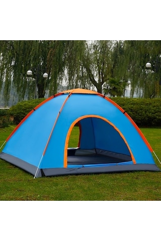 Prestigegoods Çift Kişilik Mavi Plaj Çadırı, Otomatik Hızlı Kurulum, Yağmur Ve Güneşe Dayanıklı Mavi