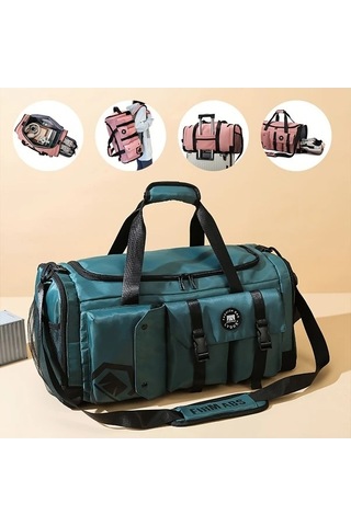 Sandwich Motion003 Eonothem Mavi Büyük Kapasiteli Çok Bölmeli Ayarlanabilir Askılı Kraliyet Mavisi Seyahat Çantası Mavi