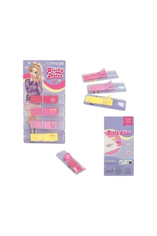 Top Model Yapışkanlı Not Kağıdı, Renkli, Set
