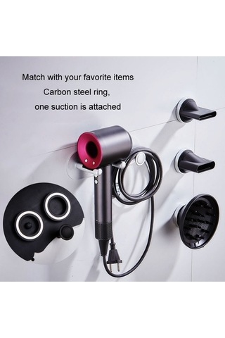 Tongxida Altın Saç Rafı, Monte Makinesi Tutucu, Kurutma Tutucu, Gümüş Renk, Duvara Deliksiz Montaj, Küçük Evler İçin Çok Kulla Diğer