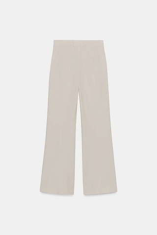 Açelyaokcu Premium Vento Orta Bel Wide Leg Dokuma Pantolon Taş