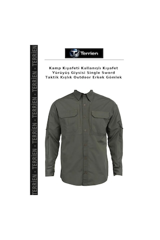 Terrien Kamp Kıyafeti Kullanışlı Kıyafet Yürüyüş Giysisi Single Sword Taktik Kışlık Outdoor Erkek Gömlek Çok Renkli
