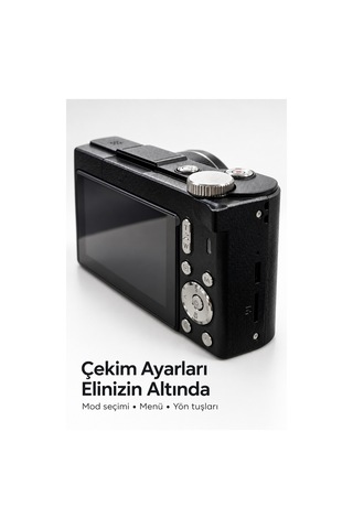 İçerik Üretimi İçin 4k Video Kamera Otomatik Konsantrasyonlama Ve Katlanabilir Ekran