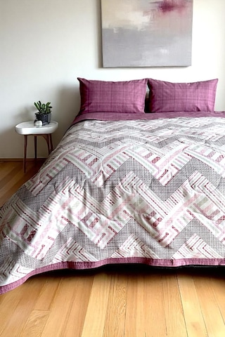 Alla Turca Tek Kişilik Yazlık Uyku Seti Düz Çarşaflı Nova Gül Kurusu Gülkurusu