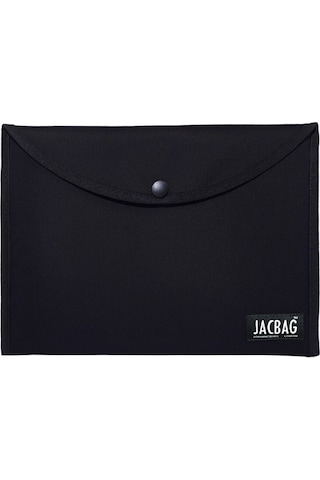 Jacbag Siyah A4 Çıtçıtlı Dosya Defter Tablet Ve Evrak Çantası