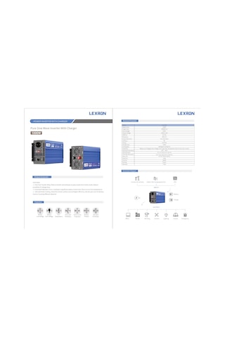 Lexron 1000w 12v 1000 Watt Tam Sinüs Şarjlı İnverter Ups