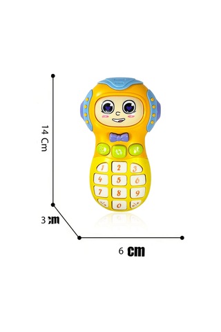 Toyaş Işıklı Ve Müzikli Ceptelefonu Bebek Motor Beceri Gelişimi Müzikli Oyuncak Ceptelefonu Bebek Oyuncağı Mavi-turuncu Mavi - Turuncu