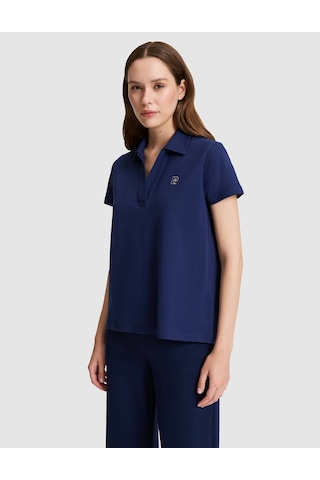 Pierre Cardin Kadın Lacivert Tişört Basic 50325465-vr033