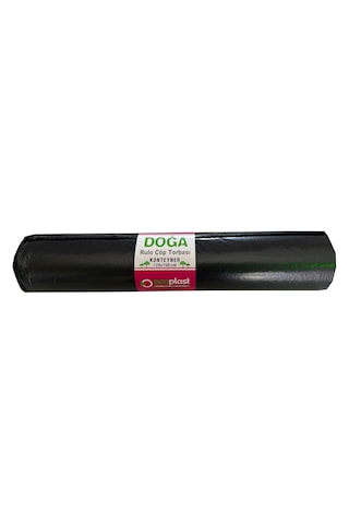Doğa 240 L Siyah Hantal Konteyner Çöp Torbası 700 G 5 x 10'lu 120 x 150 CM