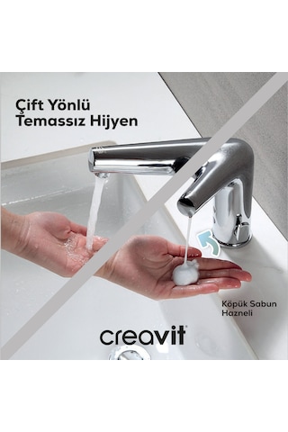 Creavit Fotoselli Armatür Köpük Sabun Hazneli Bt.es7010