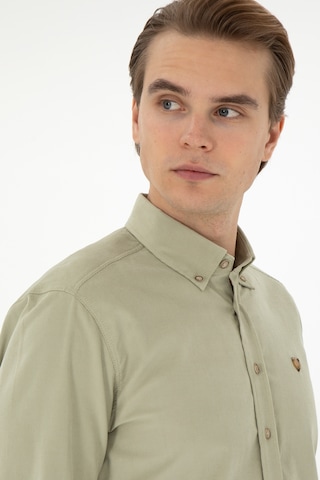 U.s. Polo Assn. Erkek Açık Haki Gömlek Desenli 50291395-vr183 Açık Haki