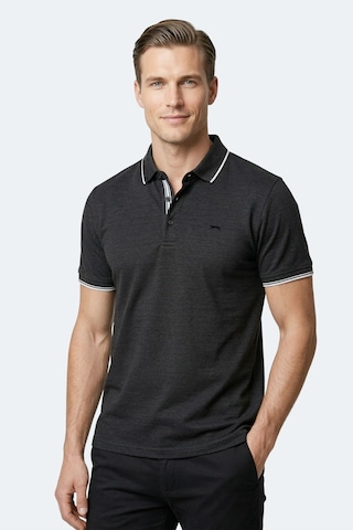 Slazenger Zeru Erkek Polo Yaka Siyah Tişört