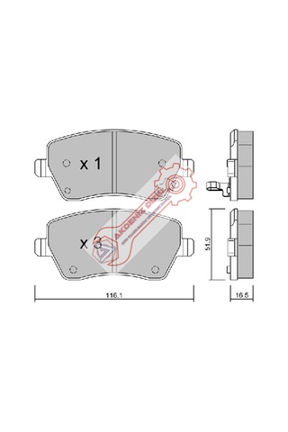 Fren Balatası Ön Suziki Swift 05 / Nissan Note 07-11 55810-62J01