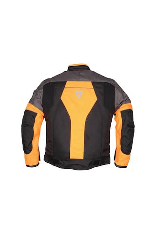 Motosiklet Mont 4 Mevsim Dynamic Siyah-turuncu Motorcu Montu