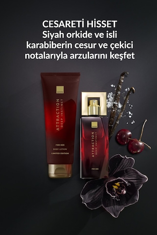 Attraction Deep Instinct Kadın Vücut Losyonu 125 Ml.