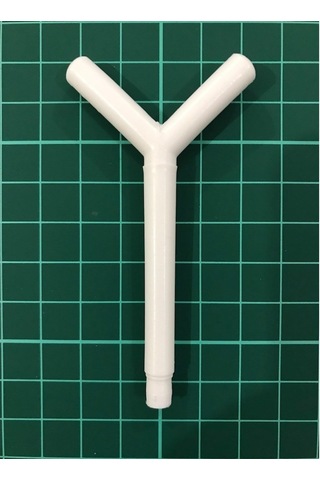 1 Adet - Y Boru Plastik Okul Deney ve Etkinlik İçin Y Şekilli