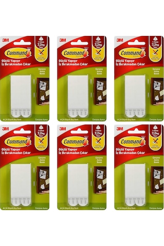3m 17206 Command Büyük Boy Cırt Bant 6 Paket